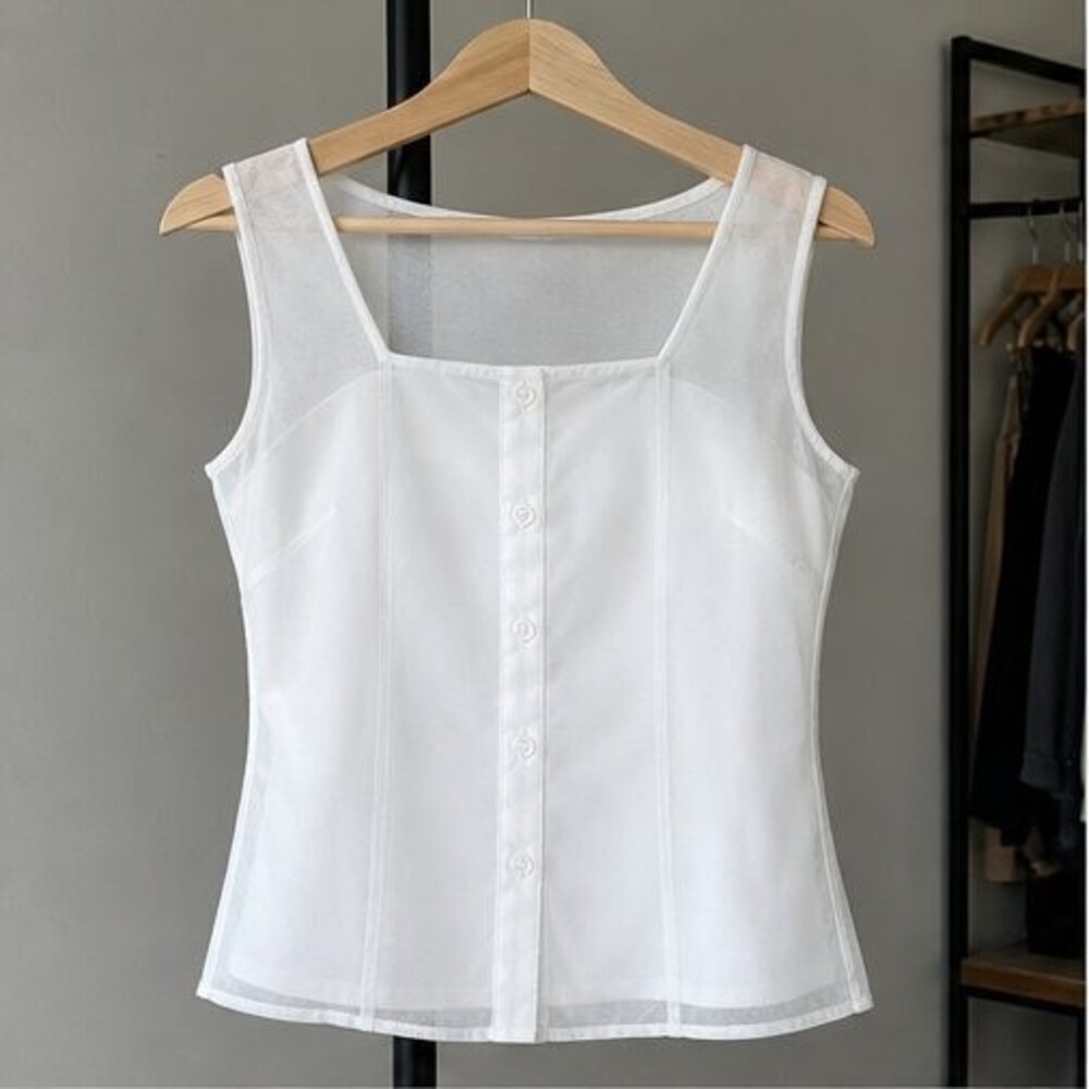 White Lace Trim Top